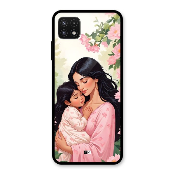 Mother Love Glass Back Case for Galaxy A22 5G