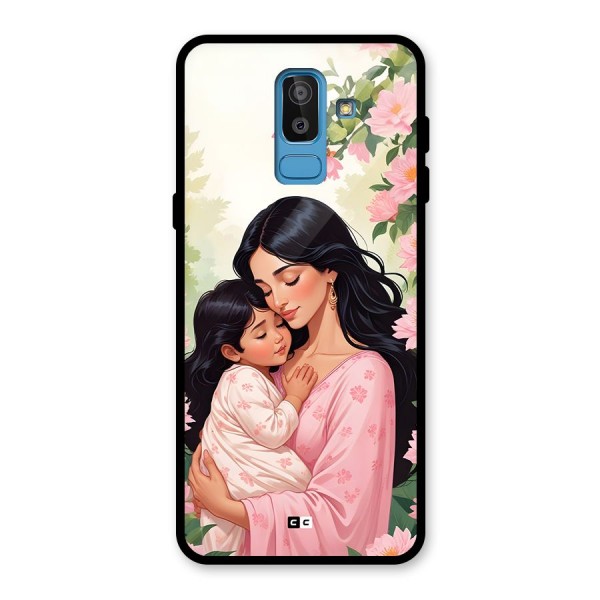 Mother Love Glass Back Case for Galaxy J8