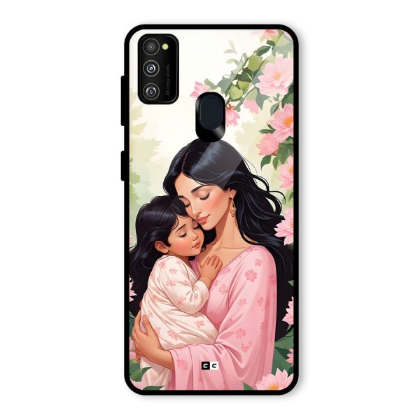 Mother Love Glass Back Case for Galaxy M21