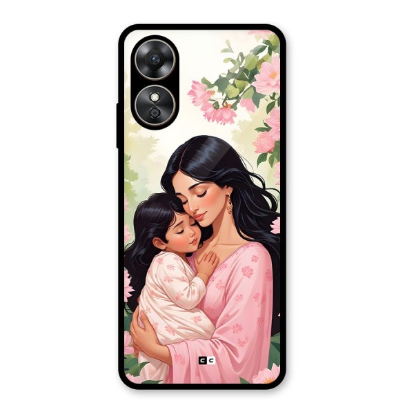 Mother Love Glass Back Case for Oppo A17