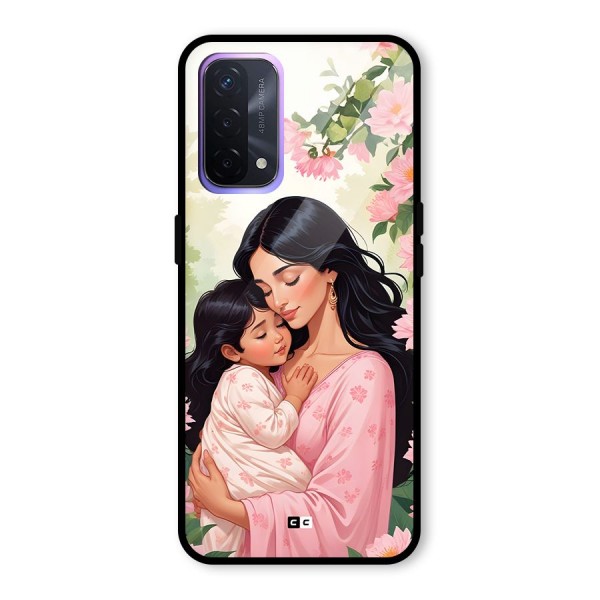 Mother Love Glass Back Case for Oppo A74 5G