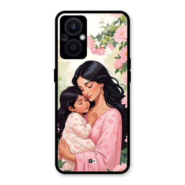 Mother Love Glass Back Case for Oppo F21s Pro 5G