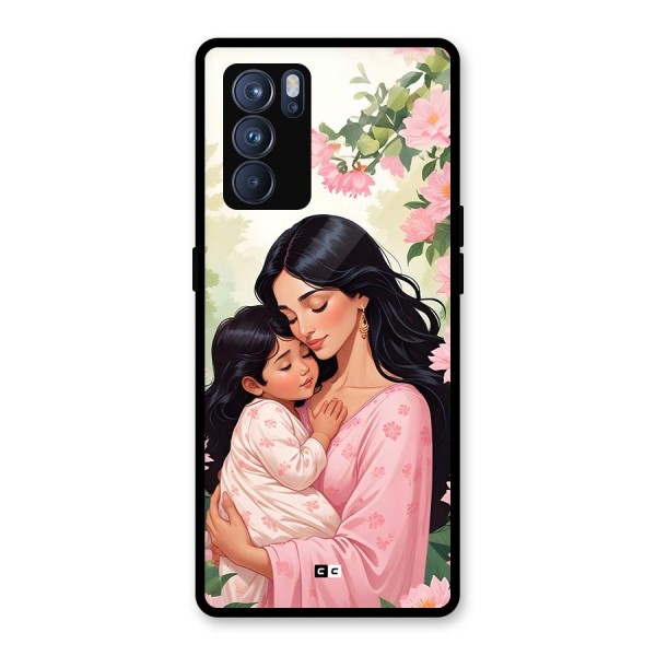 Mother Love Glass Back Case for Oppo Reno6 Pro 5G