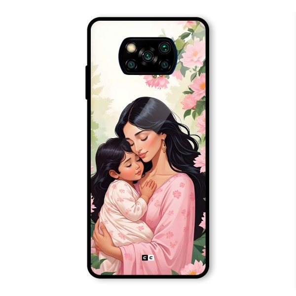 Mother Love Glass Back Case for Poco X3 Pro