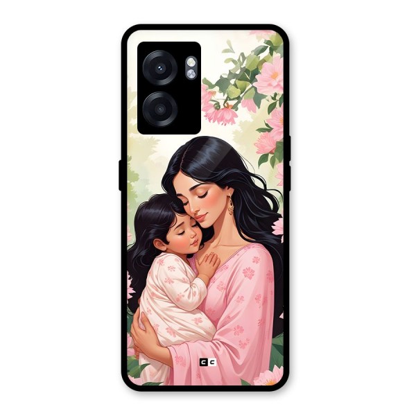 Mother Love Glass Back Case for Realme Narzo 50 5G