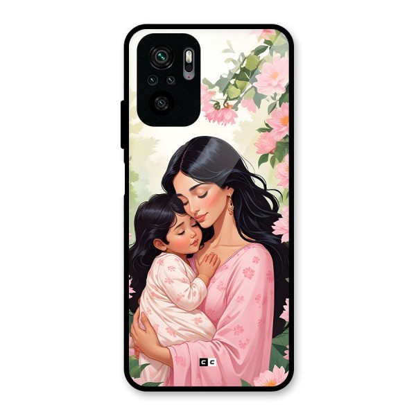 Mother Love Glass Back Case for Redmi Note 10