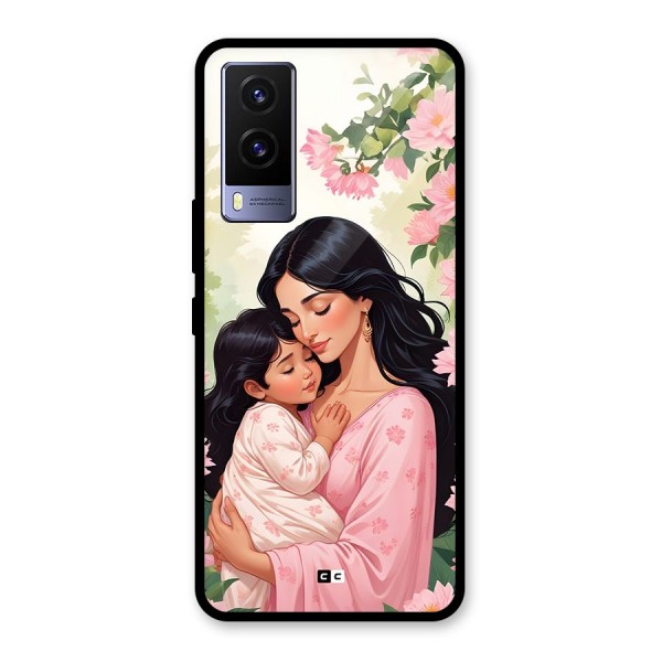 Mother Love Glass Back Case for Vivo V21e 5G