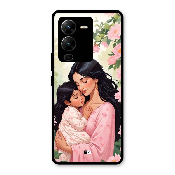 Mother Love Glass Back Case for Vivo V25 Pro