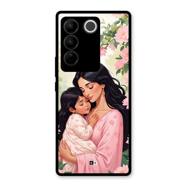 Mother Love Glass Back Case for Vivo V27 Pro