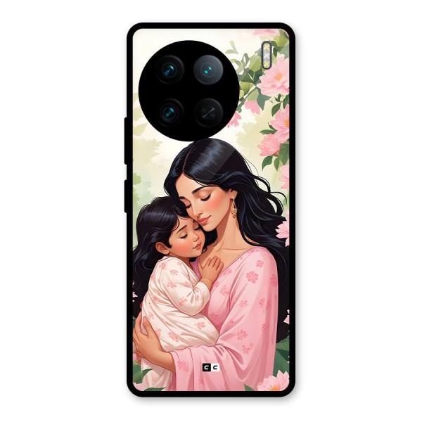 Mother Love Glass Back Case for Vivo X90 Pro