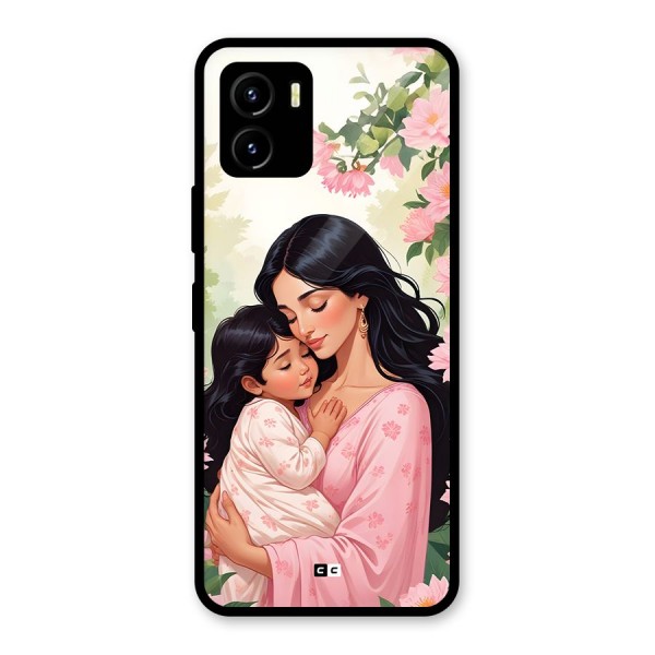 Mother Love Glass Back Case for Vivo Y15s