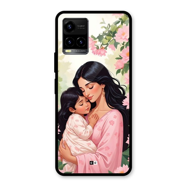 Mother Love Glass Back Case for Vivo Y21A