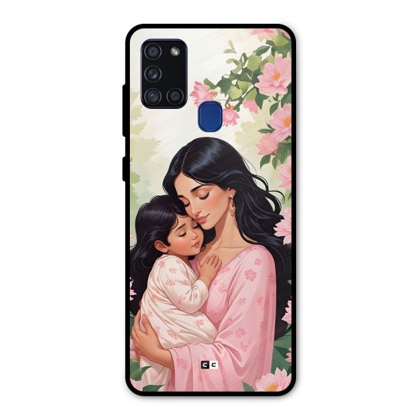 Mother Love Metal Back Case for Galaxy A21s