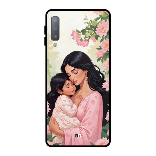 Mother Love Metal Back Case for Galaxy A7 (2018)