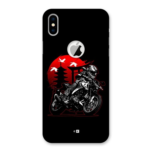 Moto Lean Back Case for iPhone XS Logo Cut