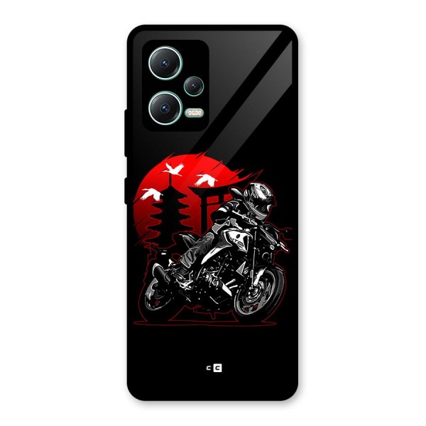 Moto Lean Glass Back Case for Redmi Note 12 5G