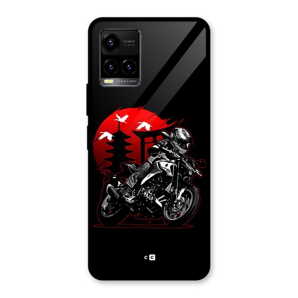 Moto Lean Glass Back Case for Vivo Y21G