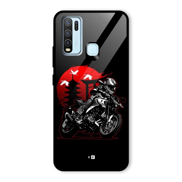 Moto Lean Glass Back Case for Vivo Y30