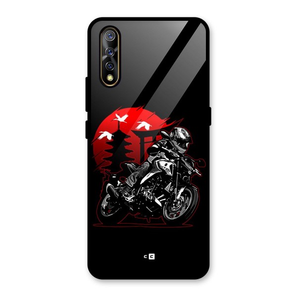 Moto Lean Glass Back Case for Vivo Z1x