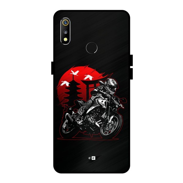 Moto Lean Metal Back Case for Realme 3