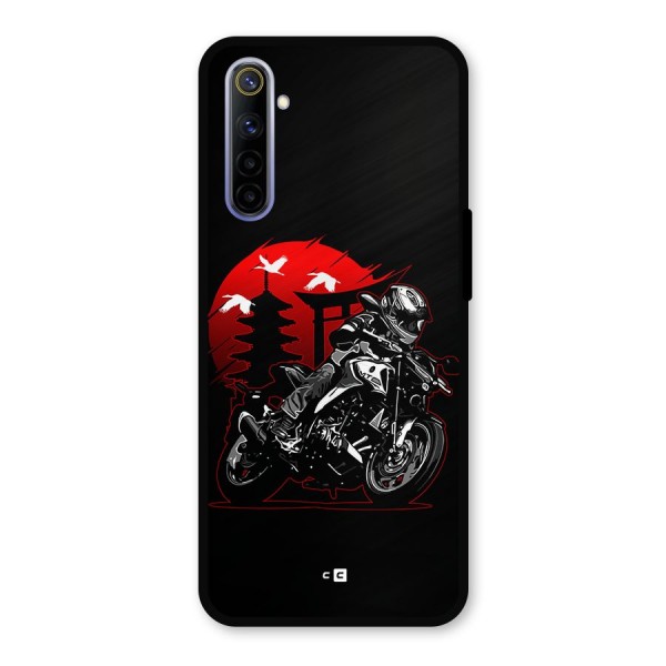 Moto Lean Metal Back Case for Realme 6