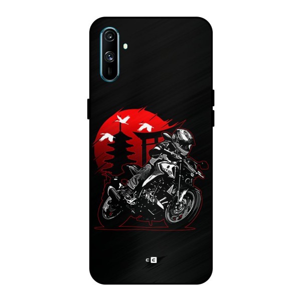 Moto Lean Metal Back Case for Realme C3