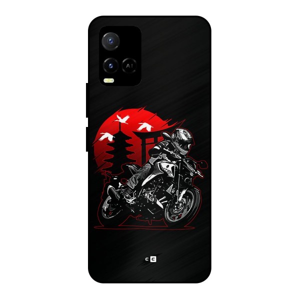 Moto Lean Metal Back Case for Vivo Y21