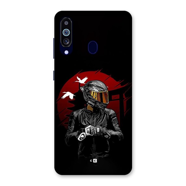 Moto Rider Ready Back Case for Galaxy A60