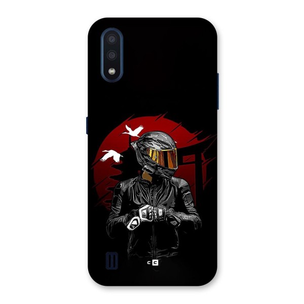 Moto Rider Ready Back Case for Galaxy M01