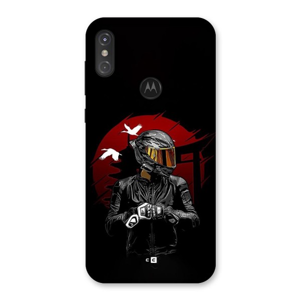 Moto Rider Ready Back Case for Motorola One Power