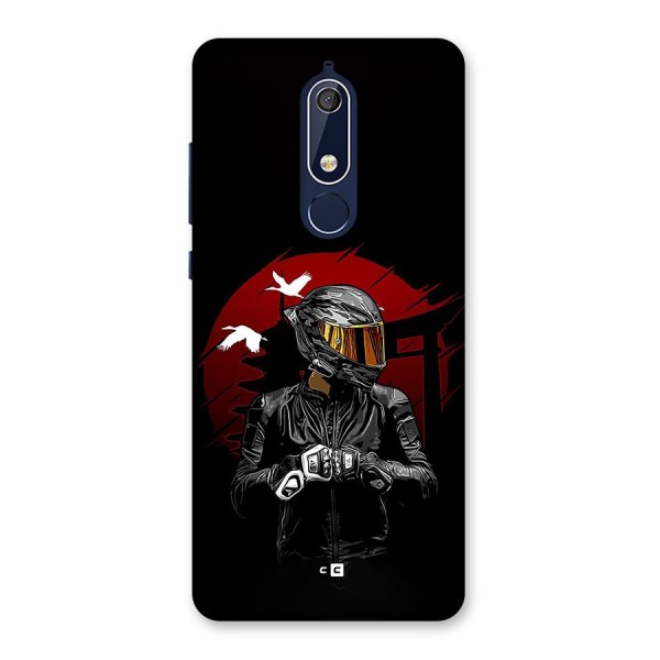 Moto Rider Ready Back Case for Nokia 5.1