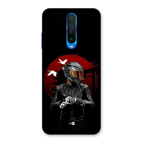 Moto Rider Ready Back Case for Poco X2