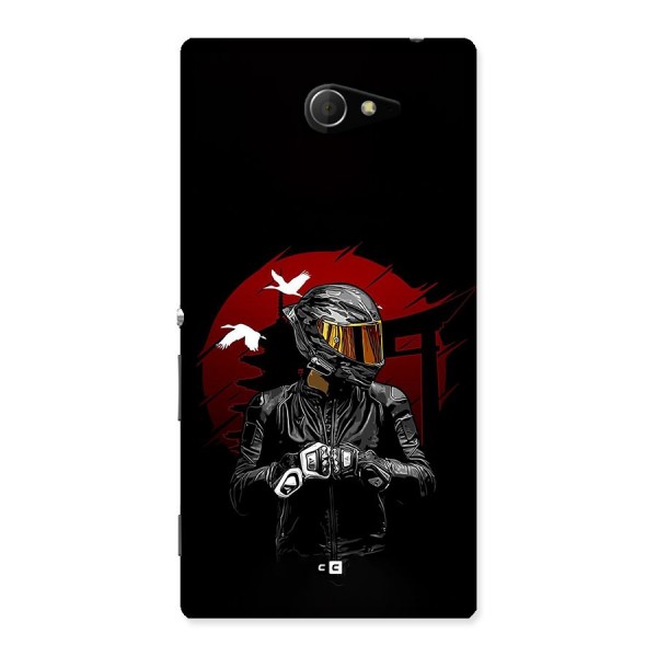 Moto Rider Ready Back Case for Xperia M2