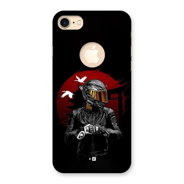 Moto Rider Ready Back Case for iPhone 8 Logo Cut