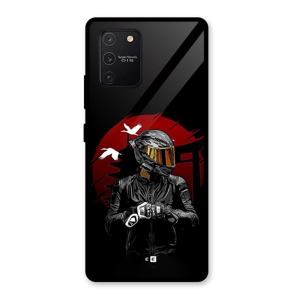 Moto Rider Ready Glass Back Case for Galaxy S10 Lite