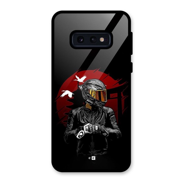 Moto Rider Ready Glass Back Case for Galaxy S10e