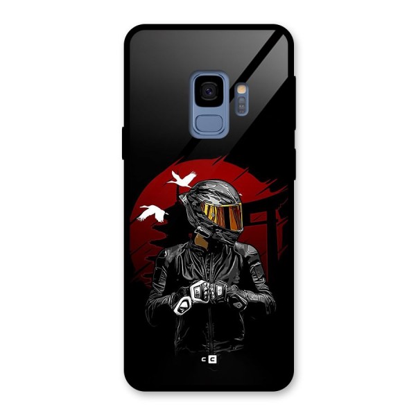 Moto Rider Ready Glass Back Case for Galaxy S9