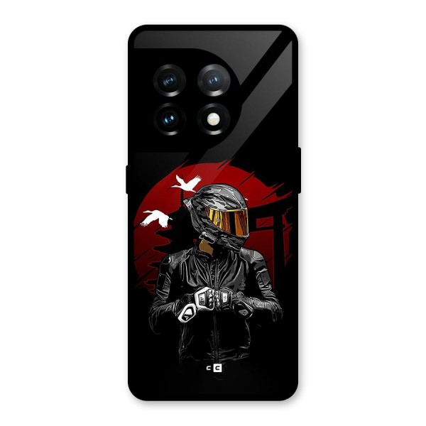 Moto Rider Ready Glass Back Case for OnePlus 11