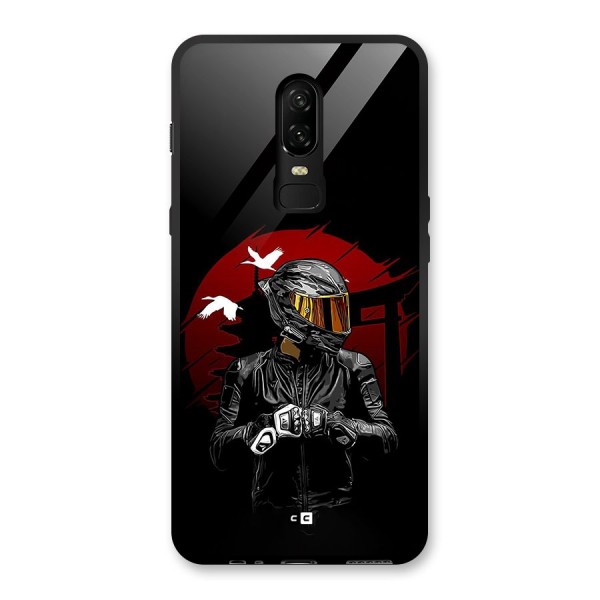 Moto Rider Ready Glass Back Case for OnePlus 6