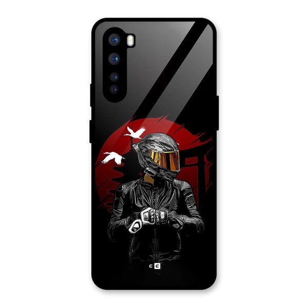 Moto Rider Ready Glass Back Case for OnePlus Nord