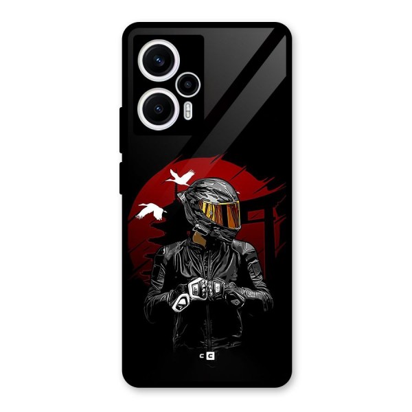 Moto Rider Ready Glass Back Case for Poco F5