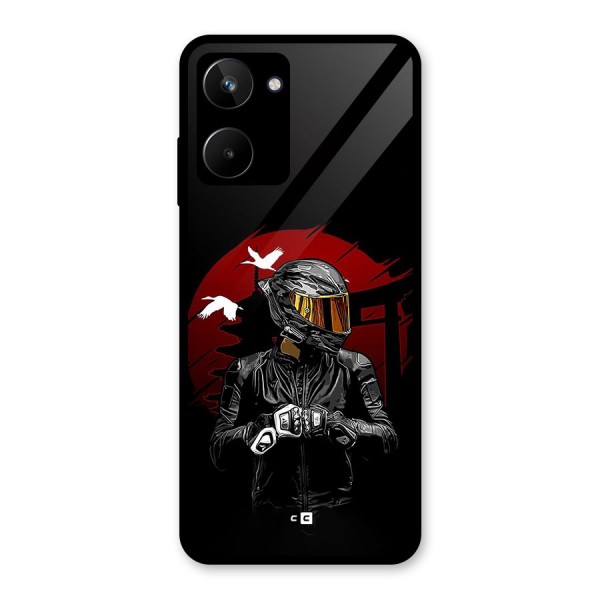 Moto Rider Ready Glass Back Case for Realme 10