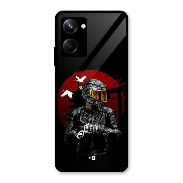 Moto Rider Ready Glass Back Case for Realme 10 Pro