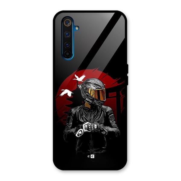 Moto Rider Ready Glass Back Case for Realme 6 Pro