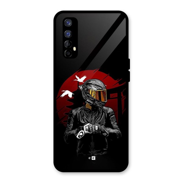 Moto Rider Ready Glass Back Case for Realme 7