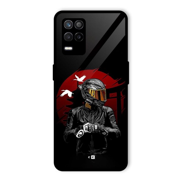 Moto Rider Ready Glass Back Case for Realme 9 5G