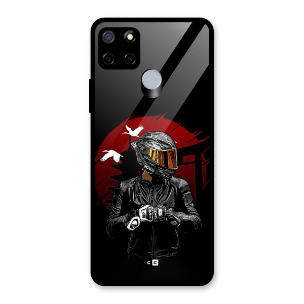 Moto Rider Ready Glass Back Case for Realme C15