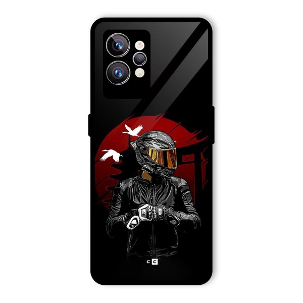 Moto Rider Ready Glass Back Case for Realme GT2 Pro