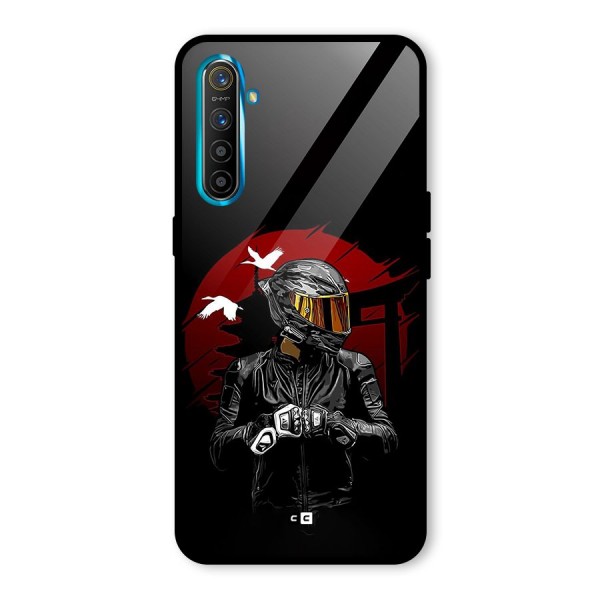 Moto Rider Ready Glass Back Case for Realme X2