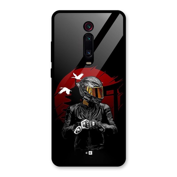 Moto Rider Ready Glass Back Case for Redmi K20 Pro